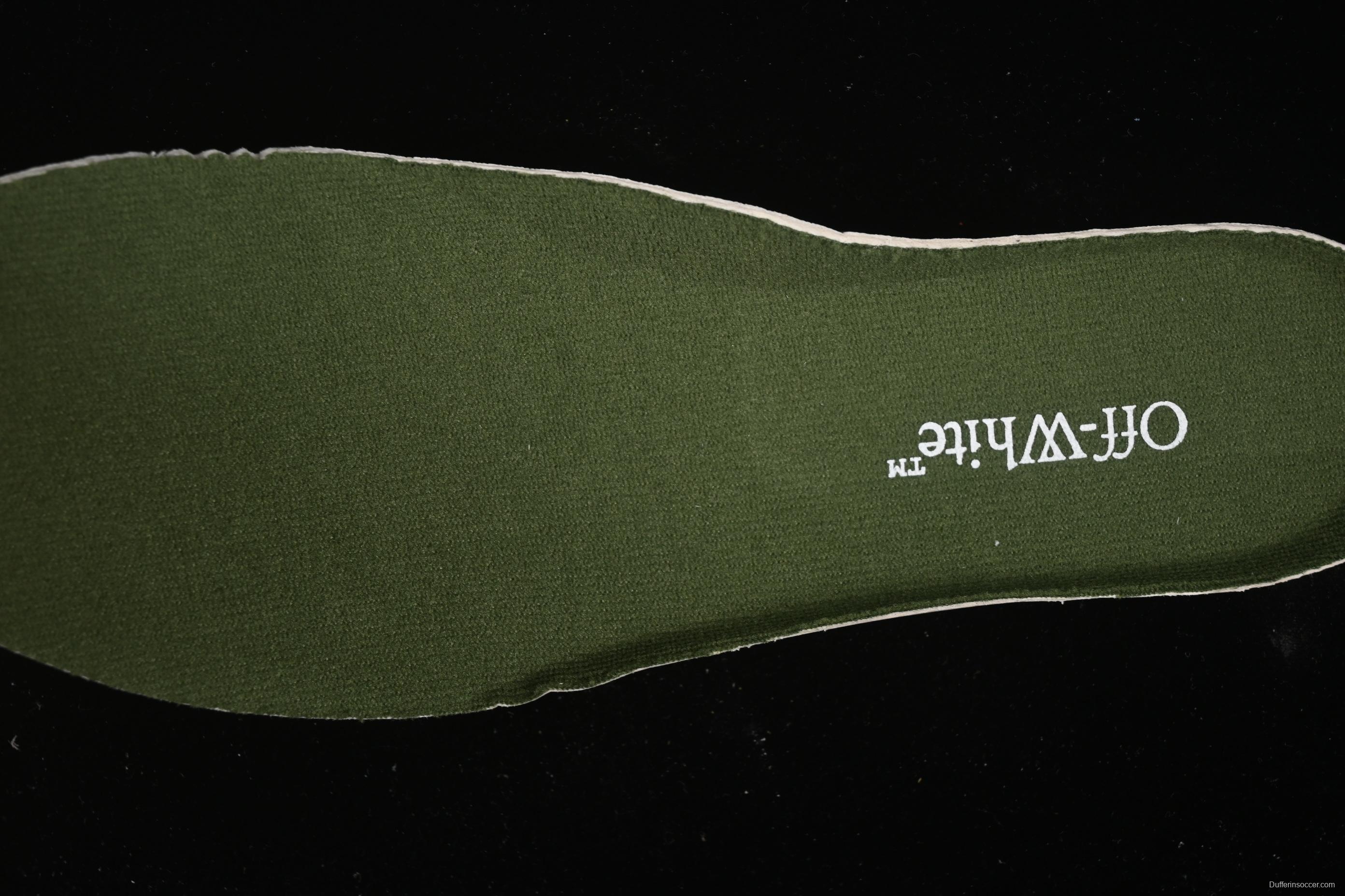 Off-White Be Right Low-Top Lifestyle Sneakers in White Green Orange - C.D4