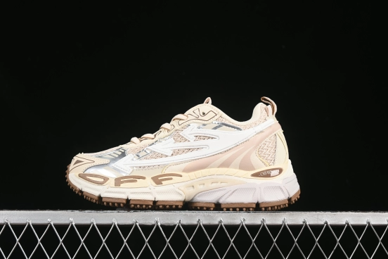 Off-White Be Right Low-Top Lifestyle Sneakers in Beige - C.D4