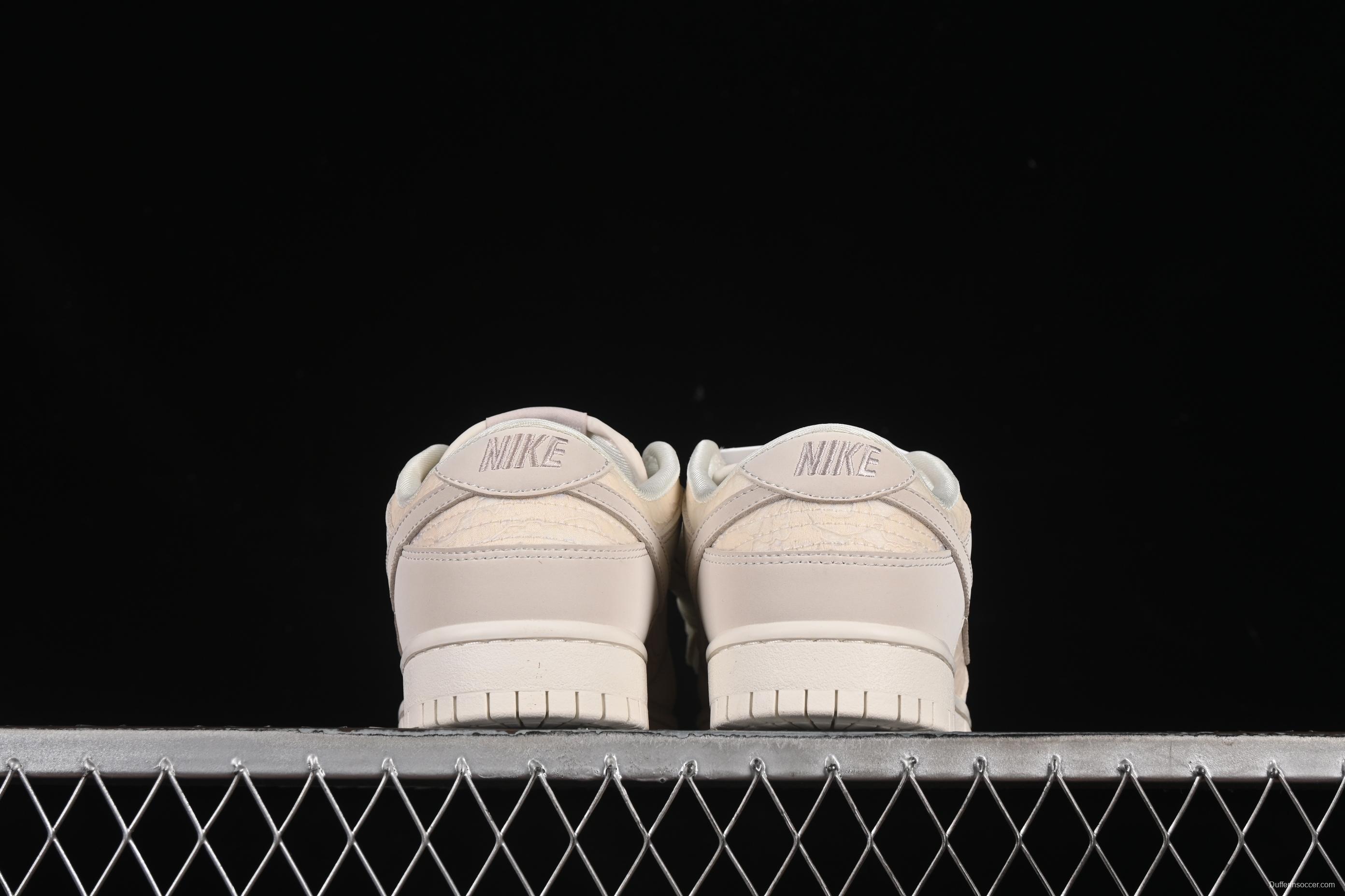 Nike SB Dunk Low Light Orewood Brown Lace Floral Skate Shoes - HJ5870-100