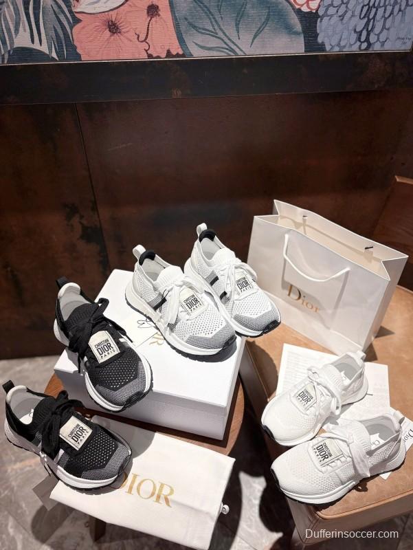 2025 Women Dior White Flyknit Sneakers LY00260