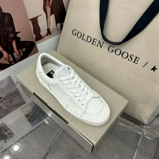 2024 Unisex GGDB White Leather Low Top Sneakers MJ00260
