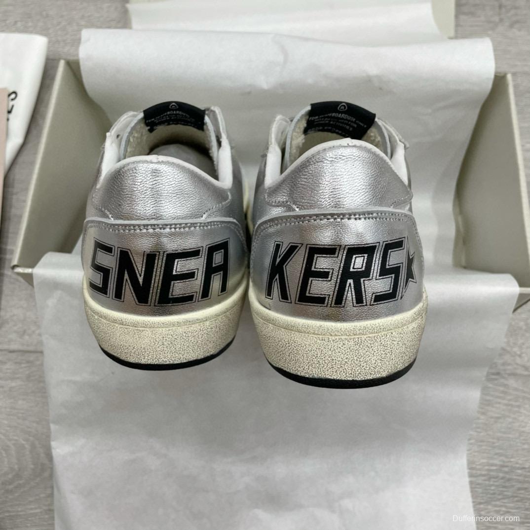 2024 Unisex GGDB White Silver Leather Low Top Sneakers MJ00260