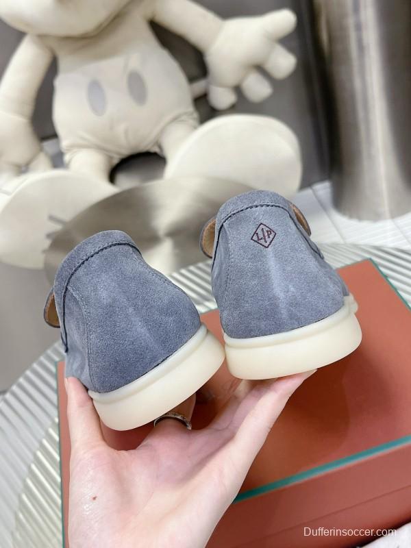 2024 Men Le Parmentier Blue Suede Loafers MJ00270