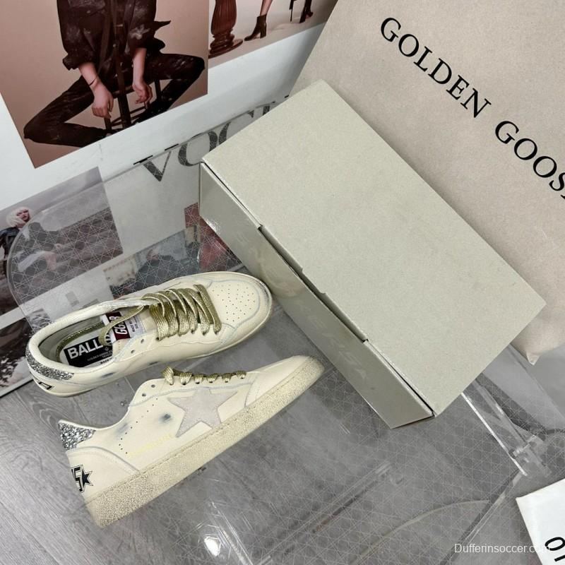 2024 Unisex GGDB White Grey Leather Suede Sneakers MJ00260