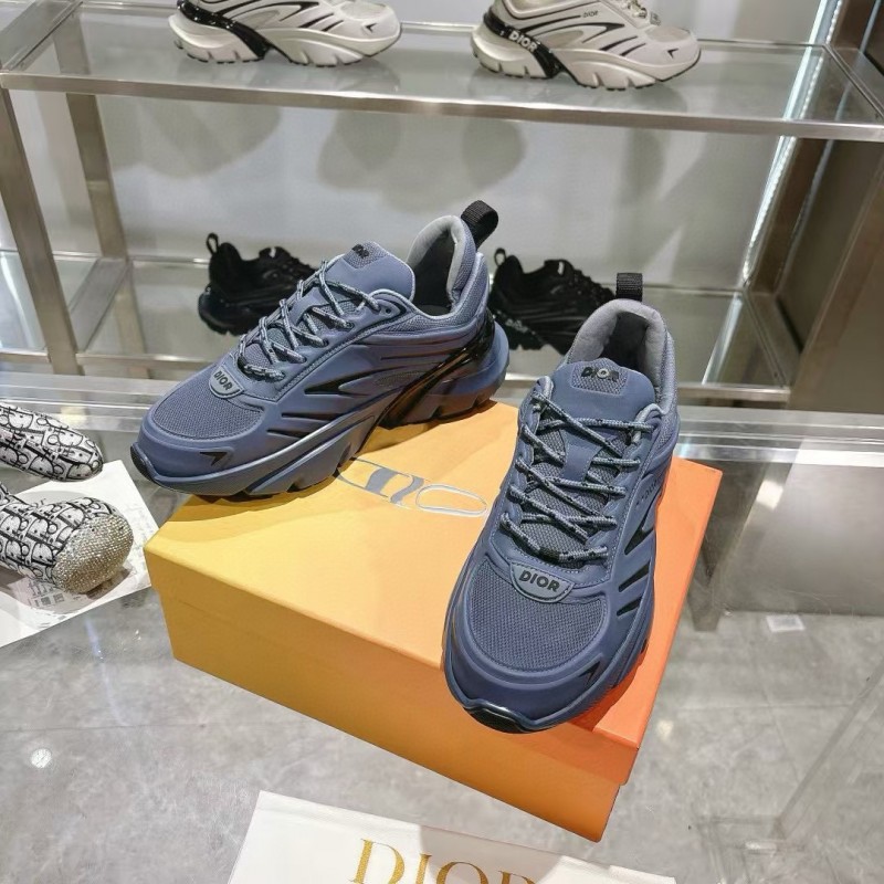 2024 Unisex Dior Blue Mesh Sneakers MJ00360