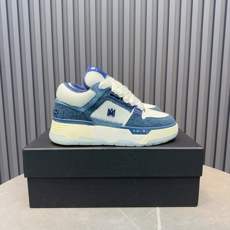 2024 Unisex Amiri blue white denim mesh sneakers MJ00360