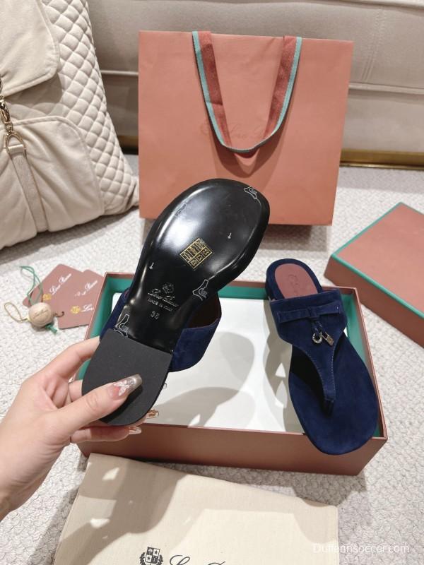 2025 Slippers LP Navy Velvet Slippers LY00300