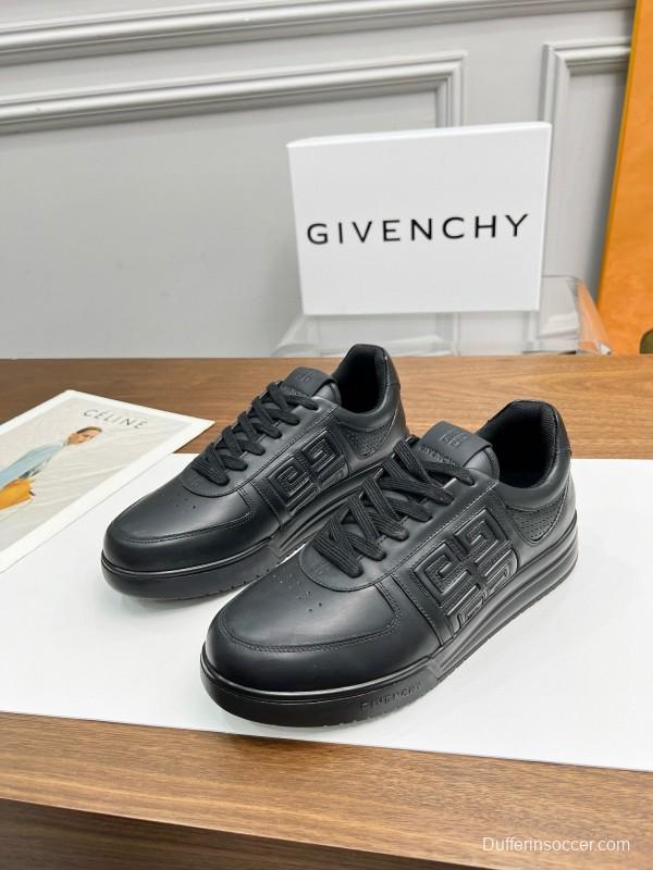 2024 Men Givenchy Black Leather Sneakers MJ00380