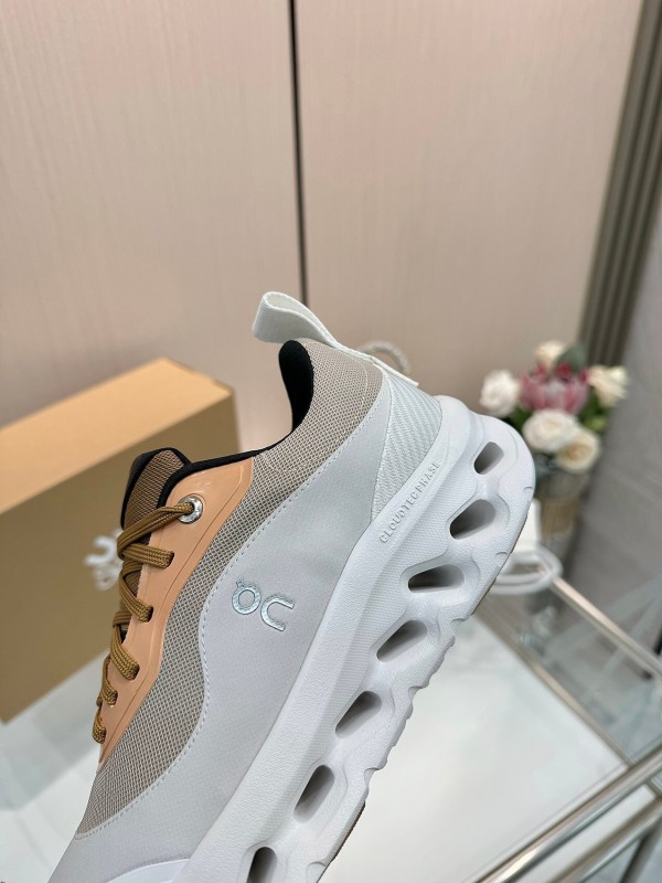 2025 Unisex Loewe White Army Green Orange Blue Black Polyester Mesh Running Shoes Collaboration KFY00300
