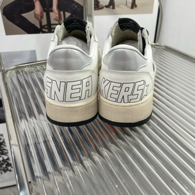 2024 Unisex GGDB White Black Leather Sneakers MJ00260