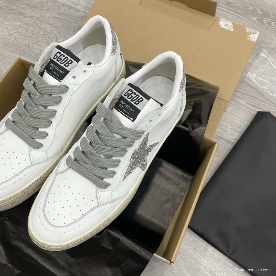2024 Unisex GGDB White Grey Leather Sneakers MJ00260