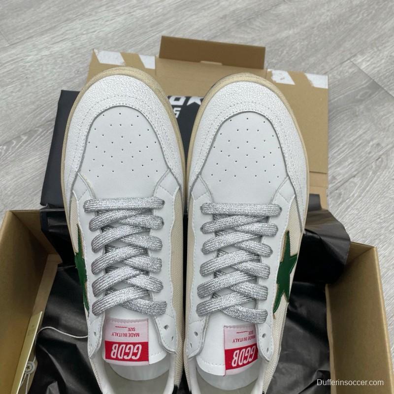 2024 Unisex GGDB White Green Suede Leather Sneaker MJ00260