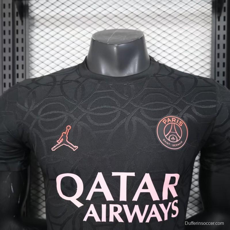 Player Version 25/26 Paris Saint-Germain PSG Black Pre-Match Jersey