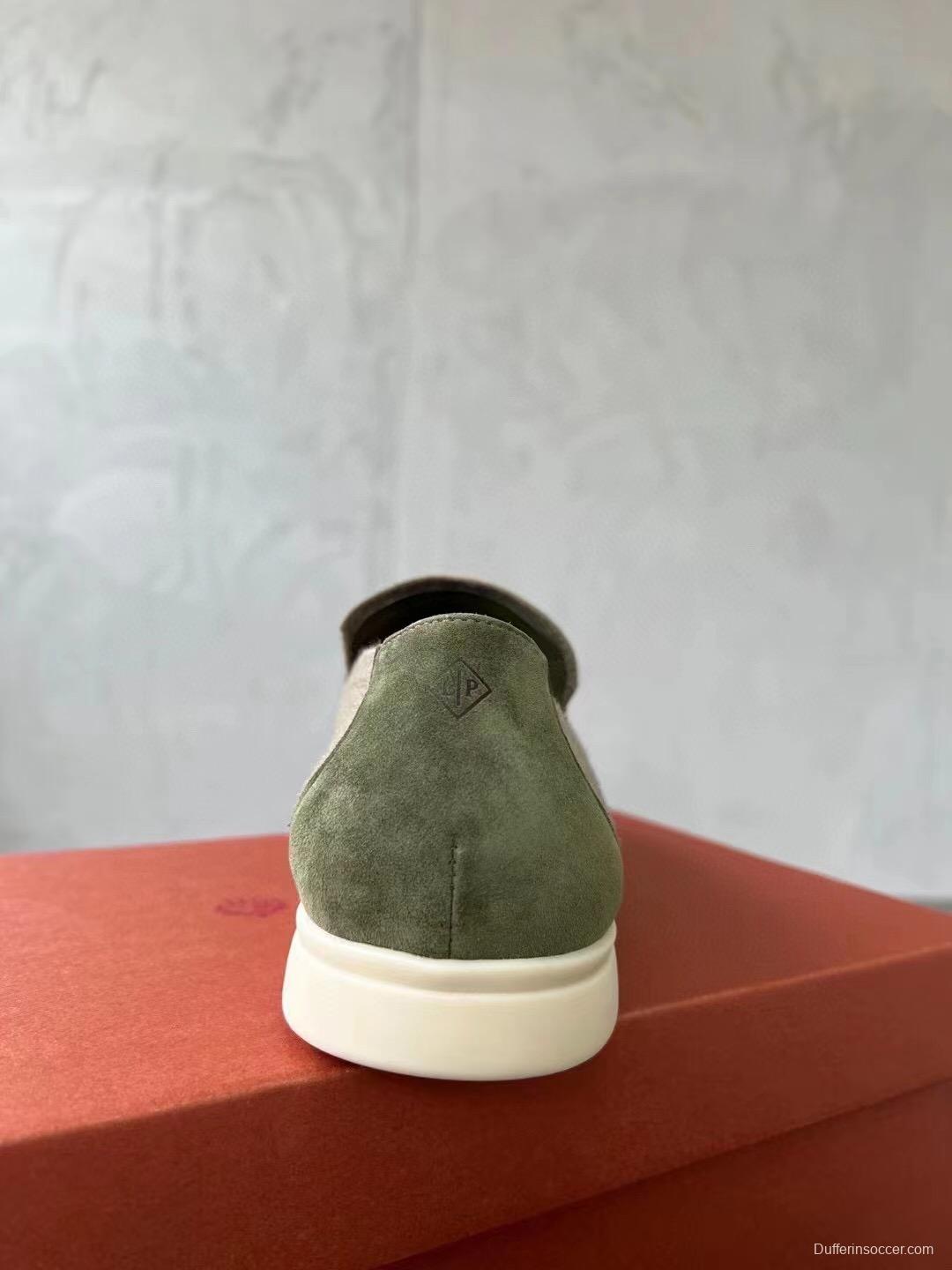 2025 Unisex Kiton Brown Wool Blend Loafers AS00280