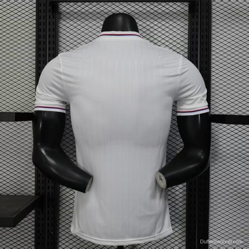 Player Version 25/26 Olympique Lyonnais Lyon White 50Th Anniversary Jersey