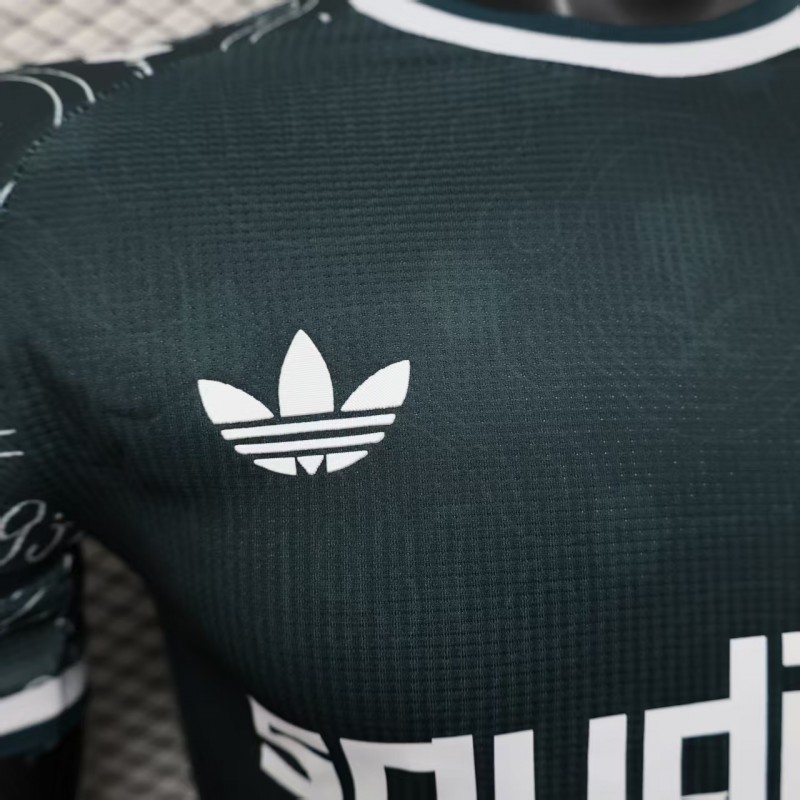 Player Version 25/26 Al-Ahli Saudi Dark Green with Traditional Arabic Pattern Jersey