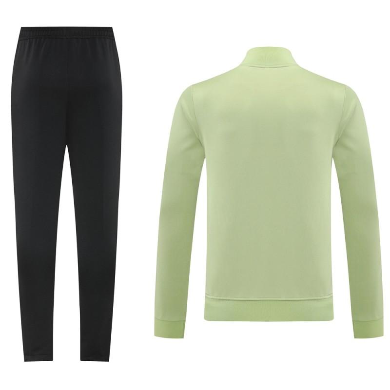 2025 Adidas Light Green/Black Full Zipper Jacket +Long Pants