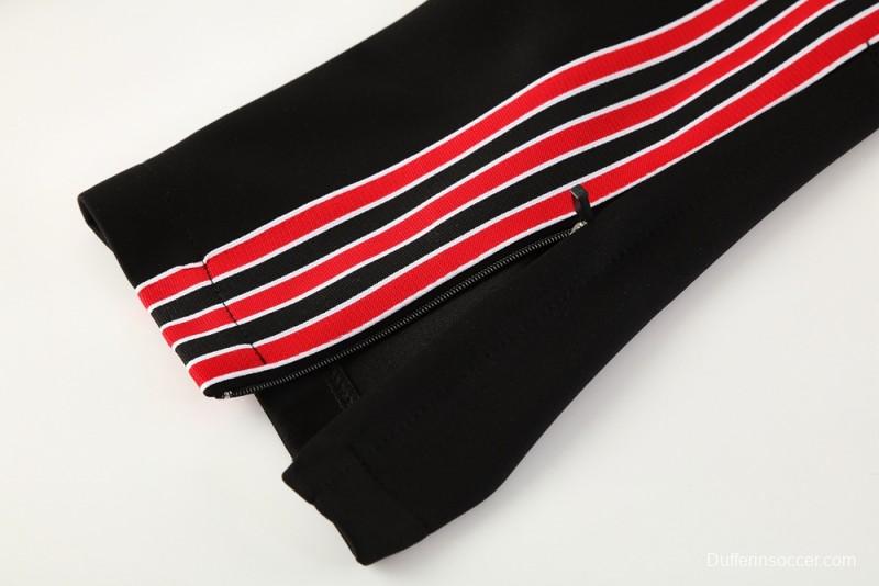 25/26 Manchester United Red/Black Full Zipper Jacket +Long Pants
