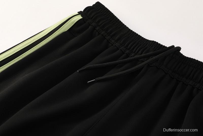 2025 Adidas Light Green/Black Full Zipper Jacket +Long Pants