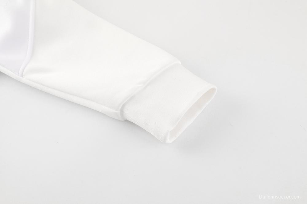 2025 NIKE WHITE/Grey Full Zipper Jacket +Long Pants