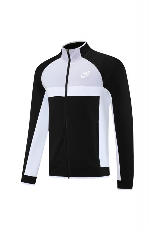 2025 Nike Grey/Black Full Hoodie Zipper Jacket +Long Pants