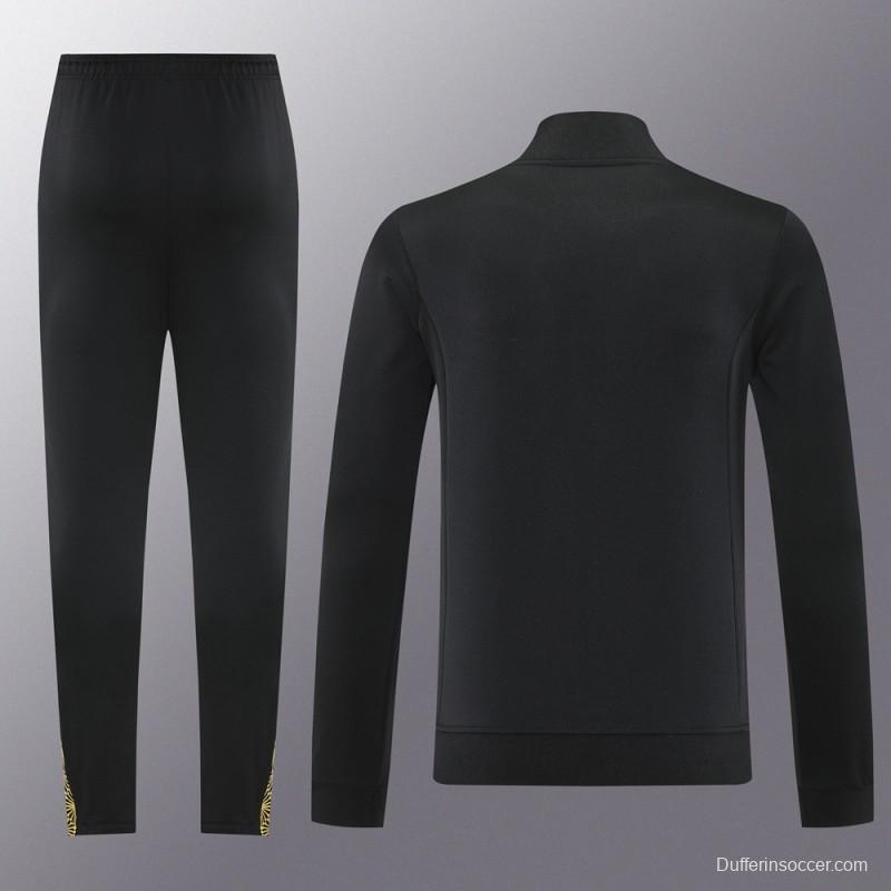 2025 Adidas Black Full Hoodie Zipper Jacket +Long Pants