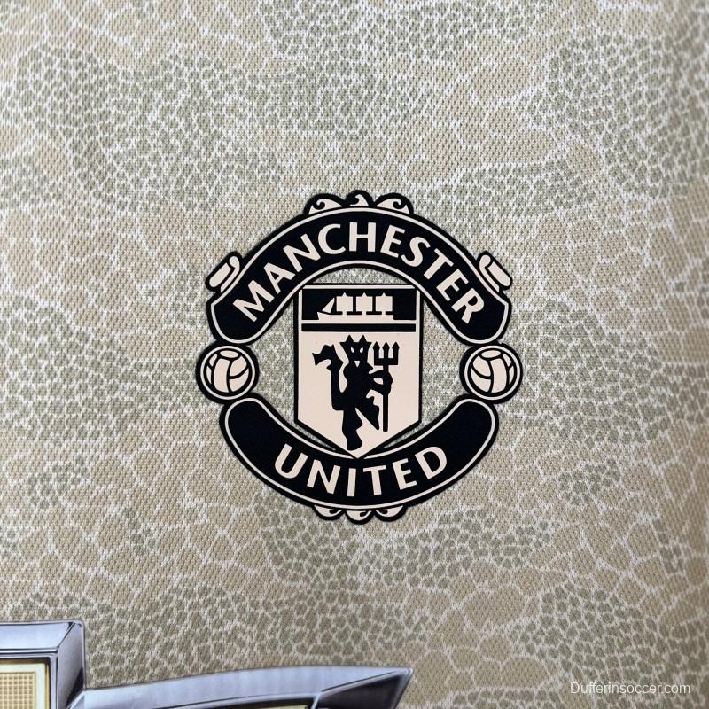 19/20 Retro Manchester United Away Jersey