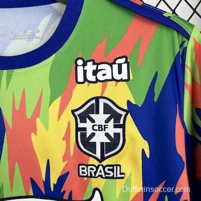2025 Brazil Rainbow with Camouflage Pattern Jersey