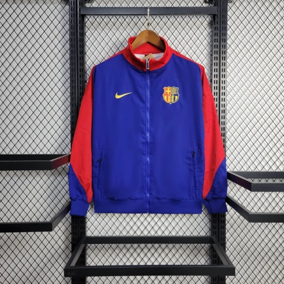 25/26 Barcelona Jacket Blue Windbreaker