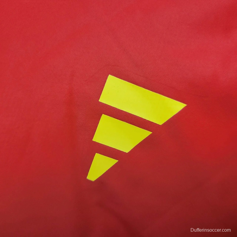 2025 Spain Jacket Red Windbreaker