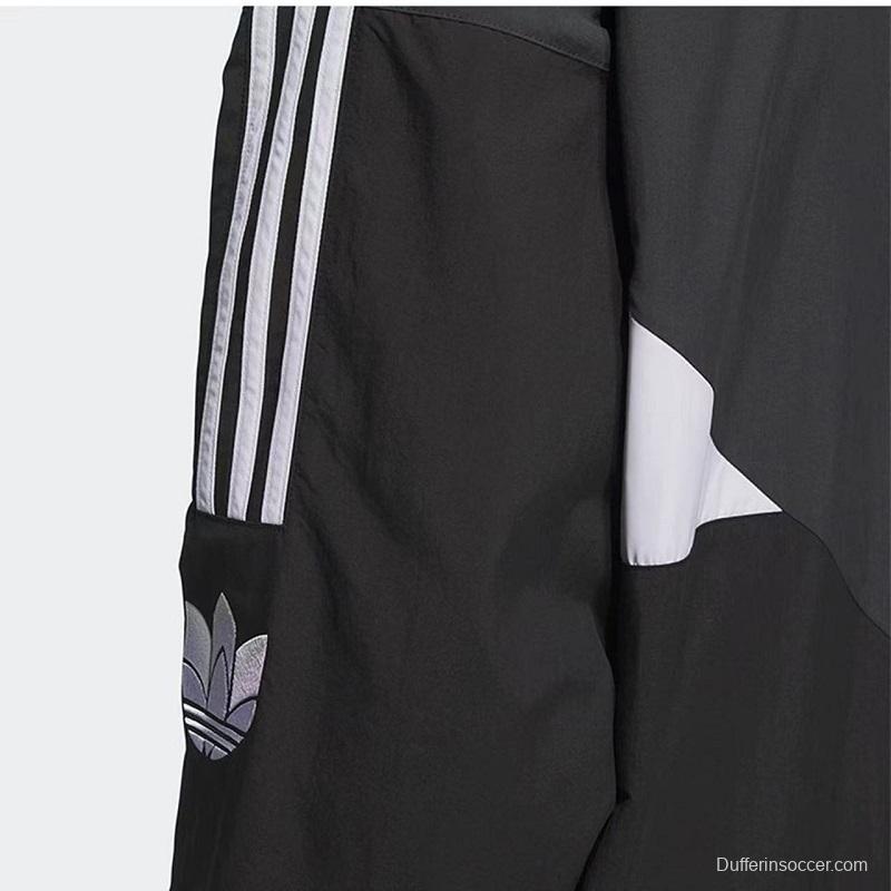 2025 Adidas Black/White Windbreaker
