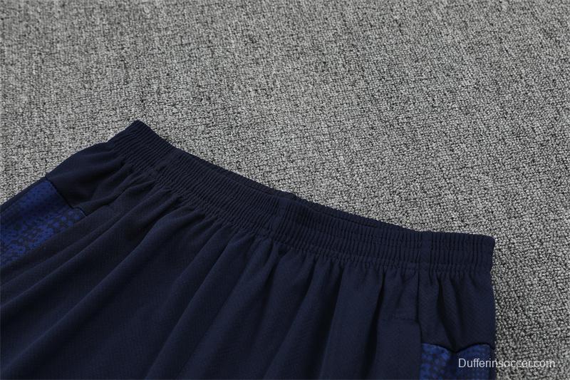 25/26 Olympique de Marseille Lake Blue Camouflage with XS Short Sleeve+Soccer Shorts