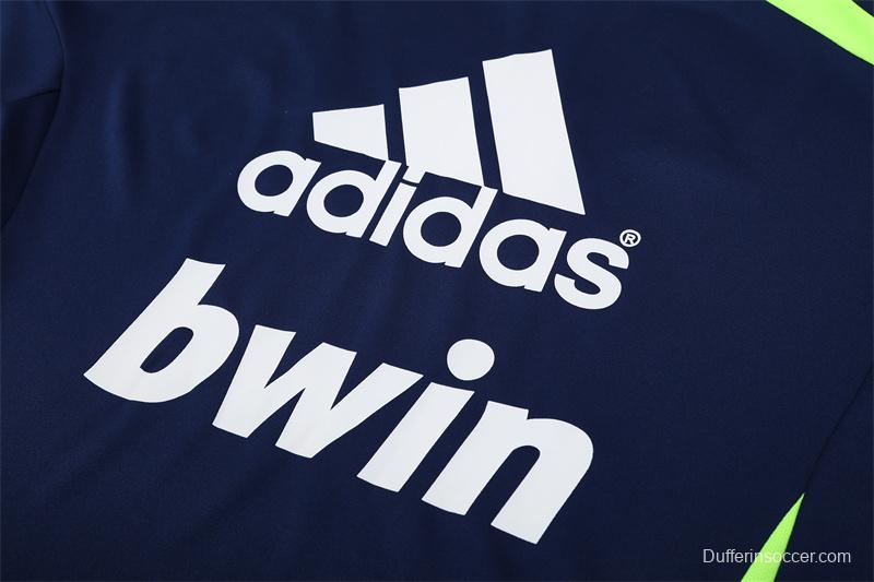 Retro 12/13 Real Madrid Royal Blue Half Zipper Jacket