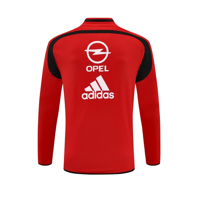 Retro 04/05 AC Milan Red Half Zipper Jacket