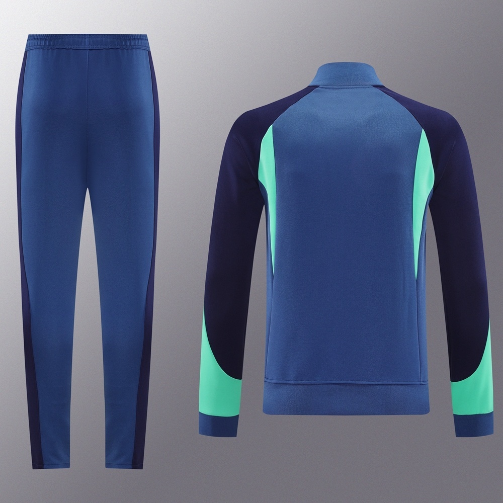 2025 NIKE Blue/Green/Black Full Zipper Jacket + Long Pants
