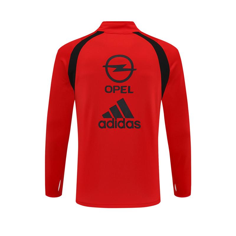 Retro 03/04 AC Milan Red Half Zipper Jacket