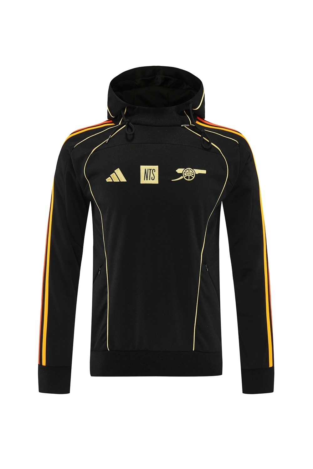 25/26 Arsenal Black Full Zipper Jacket + Long Pants