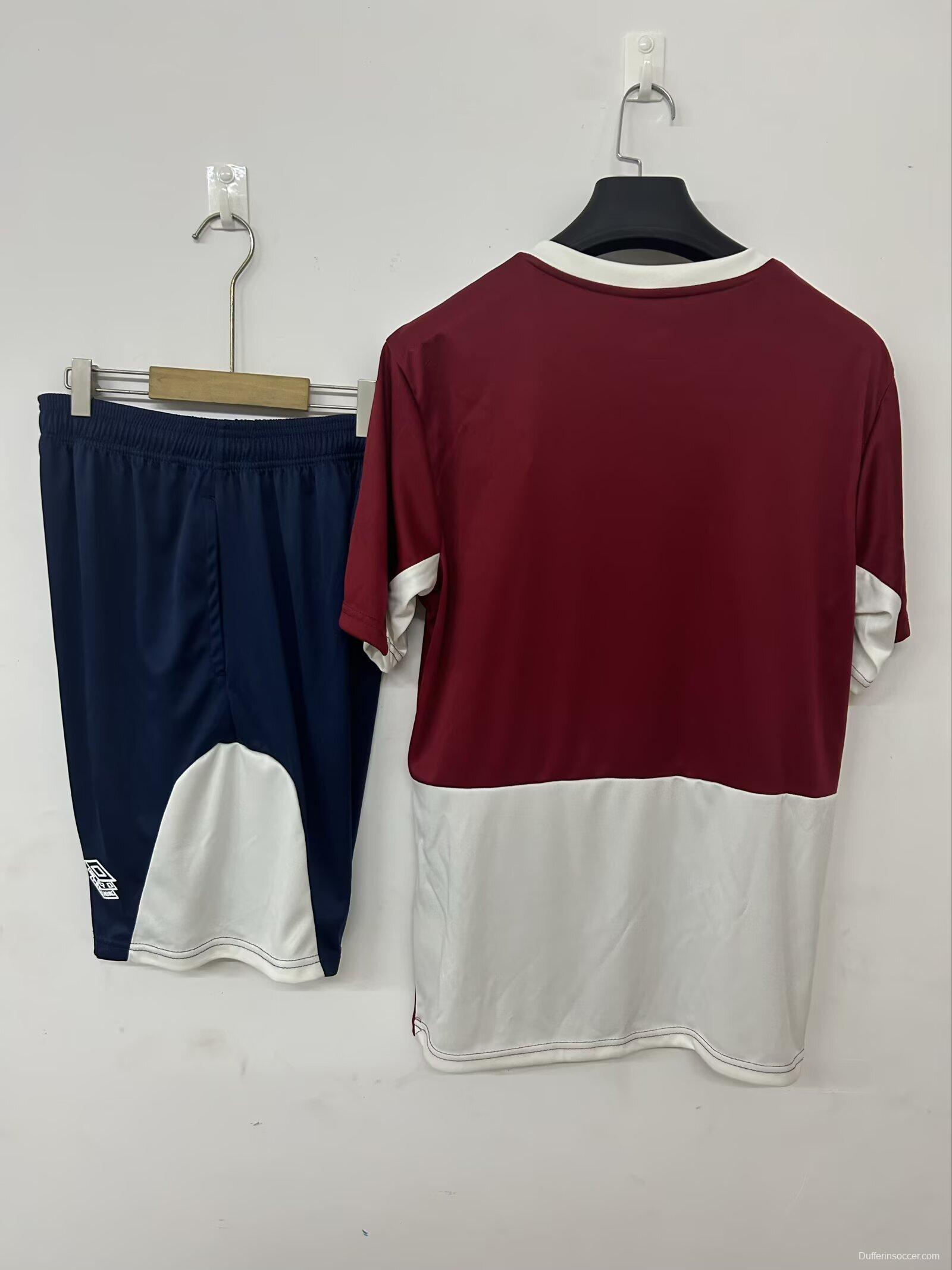 25/26 West Ham United Training Jersey Red+ Shorts