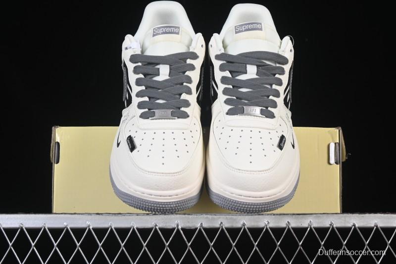 Nike Air Force 1 '07 Low Supreme Graffiti Beige Swoosh Casual Sneakers - QW5606-272
