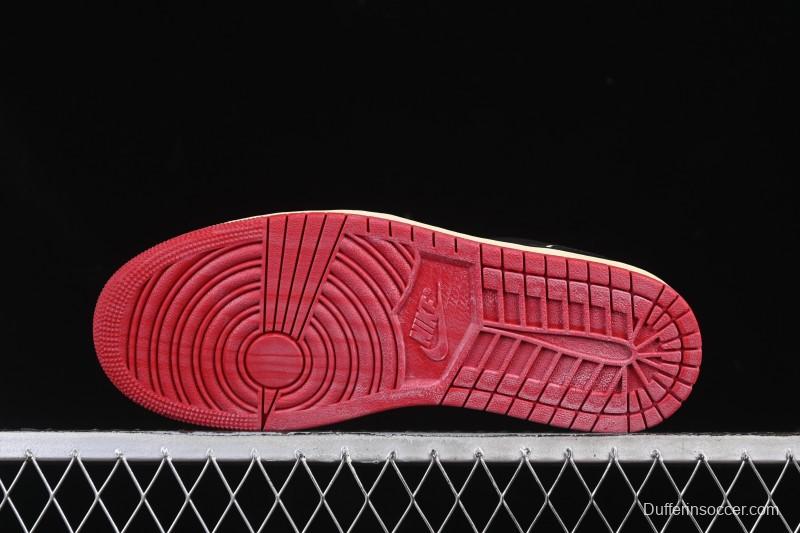 Nike Nigel Sylvester x Air Jordan 1 Low Lifestyle Casual Skate Shoes - IB8958-001