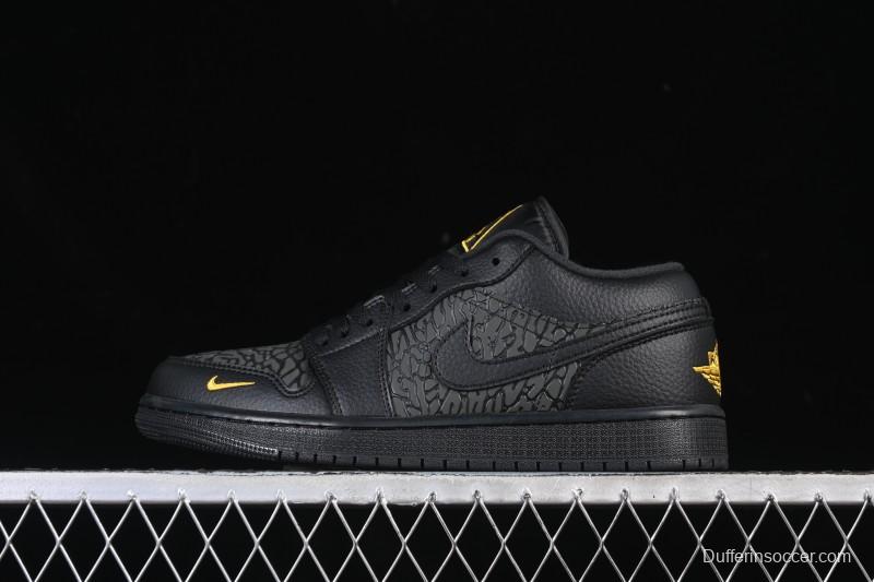 Nike Air Jordan 1 Low Elephant Print Casual Sneakers - IM6568-010