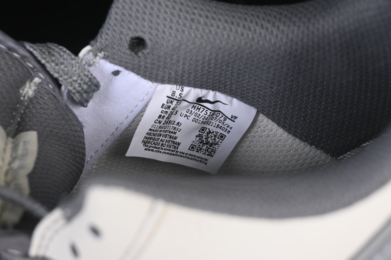 Nike Air Force 1 '07 Low LV Collaboration Printed Beige Swoosh Casual Low-Top Sneakers - HH7518-079