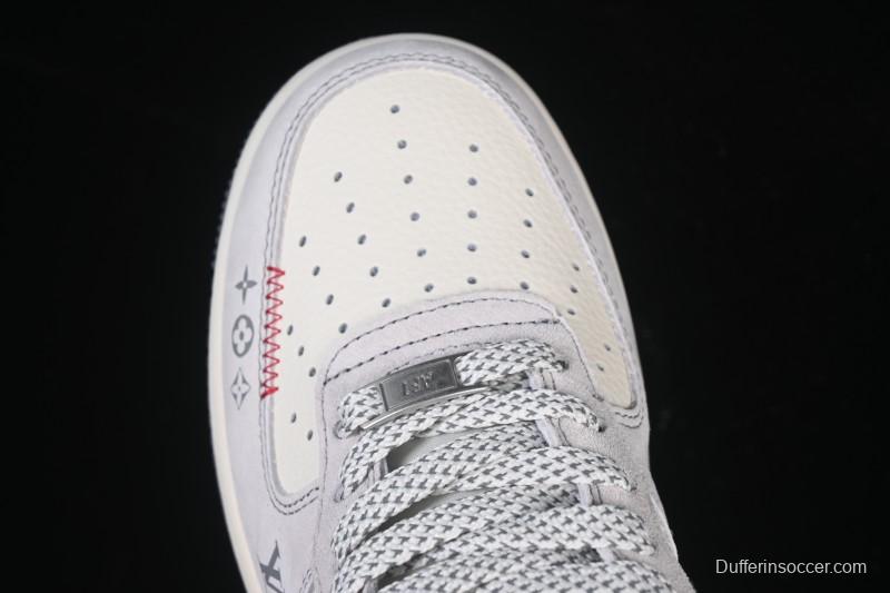 Nike Air Force 1 '07 Low LV Collaboration Grey Hook Woven Label Casual Sneakers - CX5050-Y25