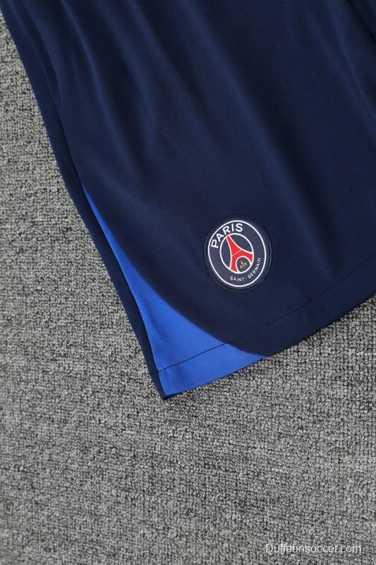 25/26 PSG Red/Blue Vest Jersey+Shorts