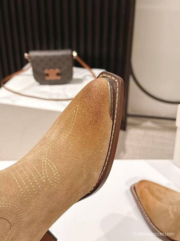 CELINE Fashion Boots with Arch of Triumph Logo - LY00440