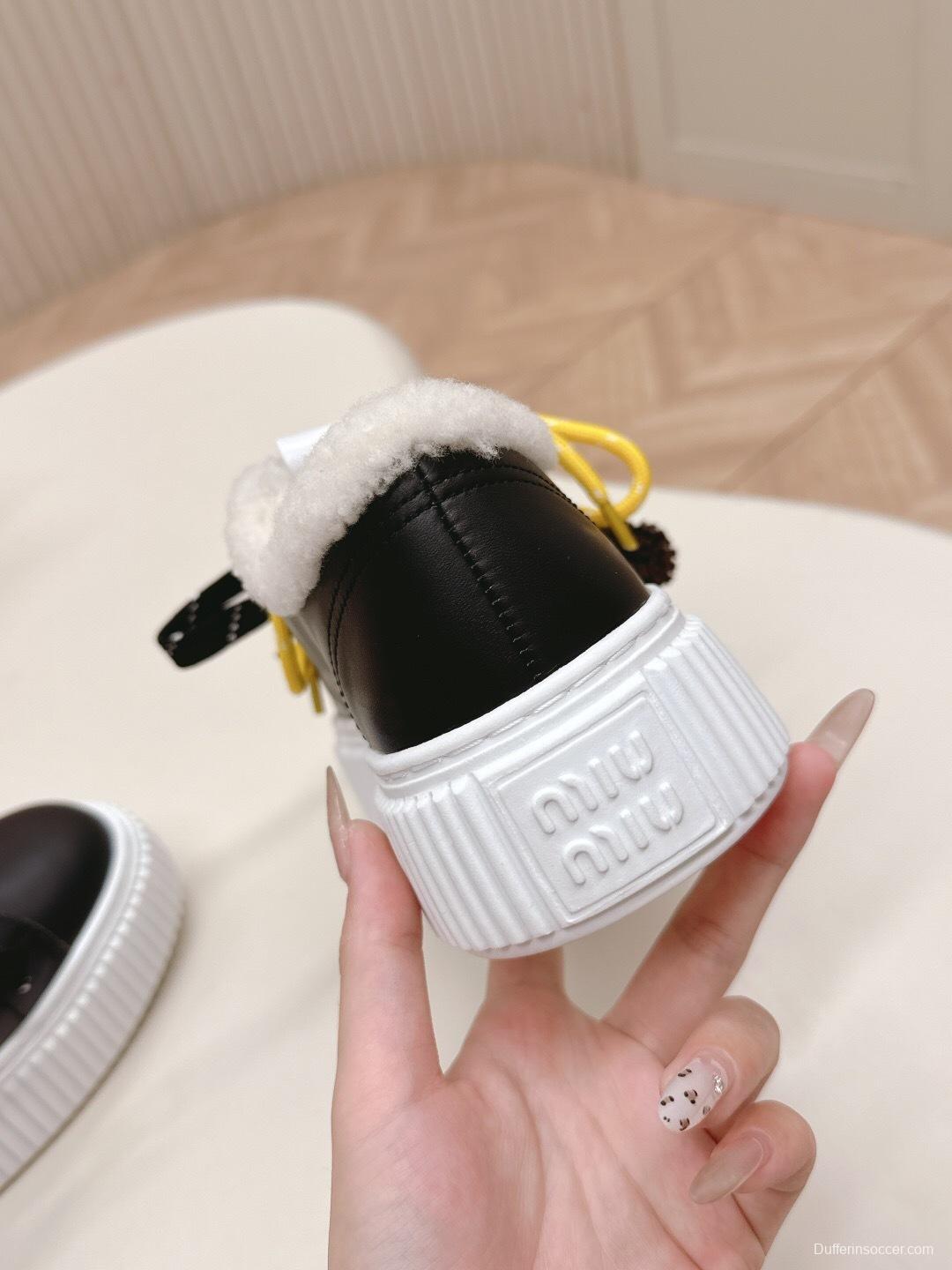 Miu Miu 3D Embroidered Platform Casual Shoes - LY00320/LY00340