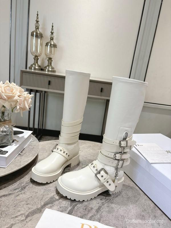 Dior 2025/SS Punk Style Strap Ankle Boots - KFY00470