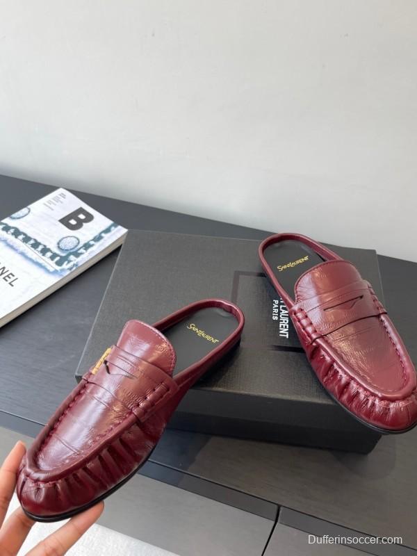 Saint Laurent Classic Loafer Mule Flats - KFY00320