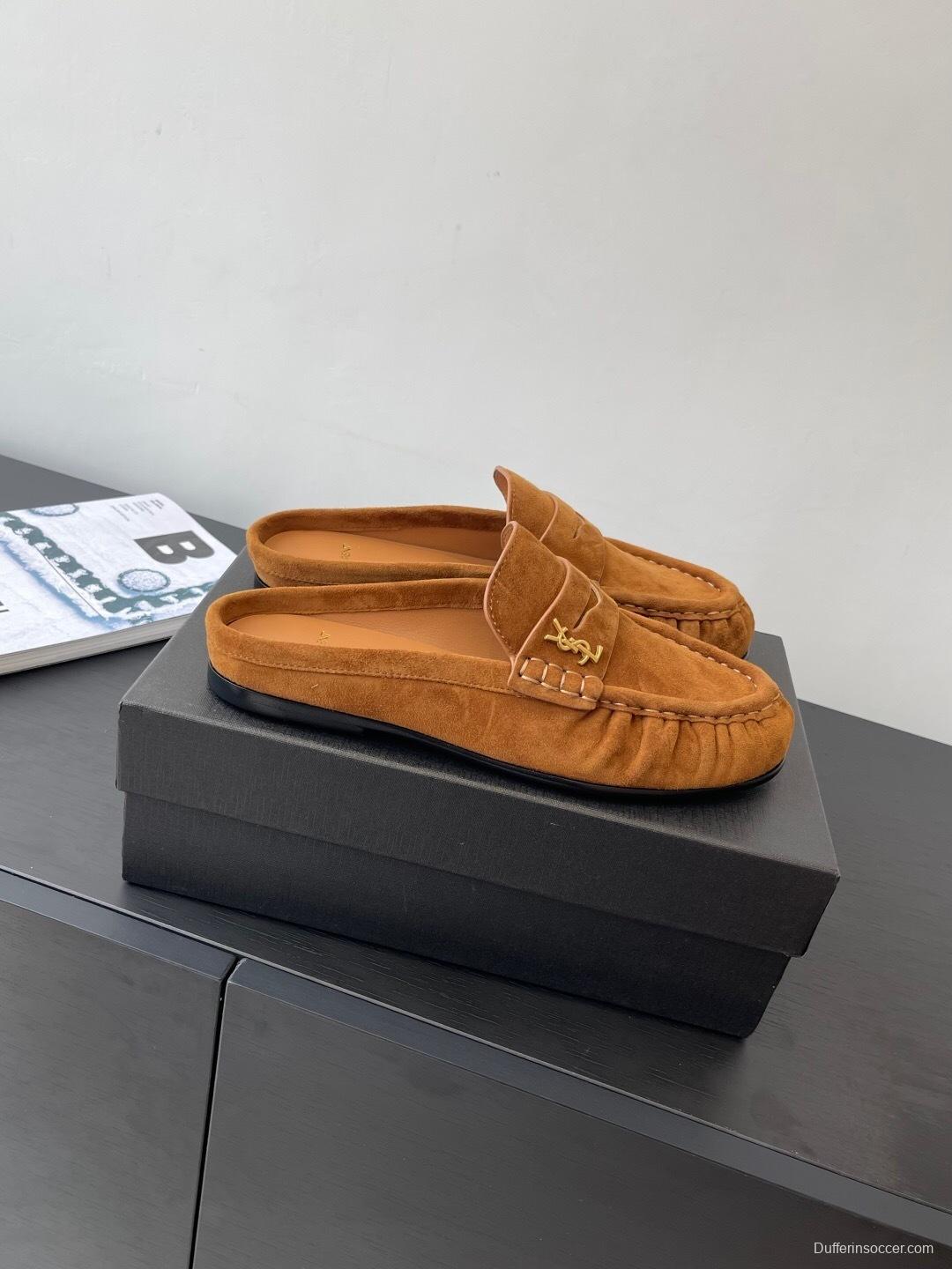 Saint Laurent Classic Loafer Mule Flats - KFY00320