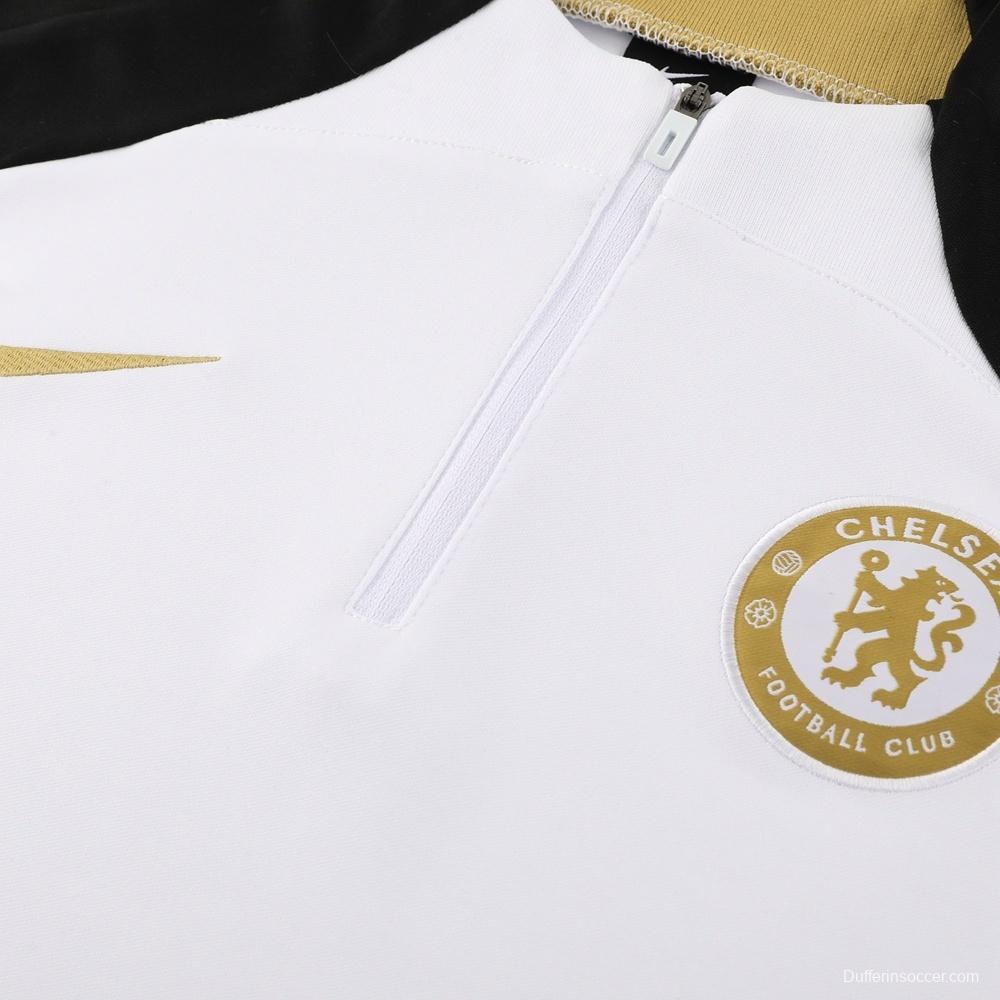 25/26 Chelsea White Half Zipper Jacket+Long Pants